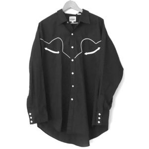 Men’s vintage western shirt with diamond snaps
